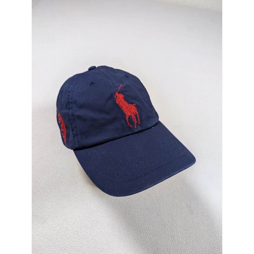 Polo Ralph Lauren Big Pony Hat Cap MCMLXVII Strapback Blue Red #3